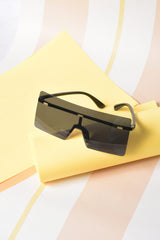 Women Black Lens Black Oversized Sunglasses