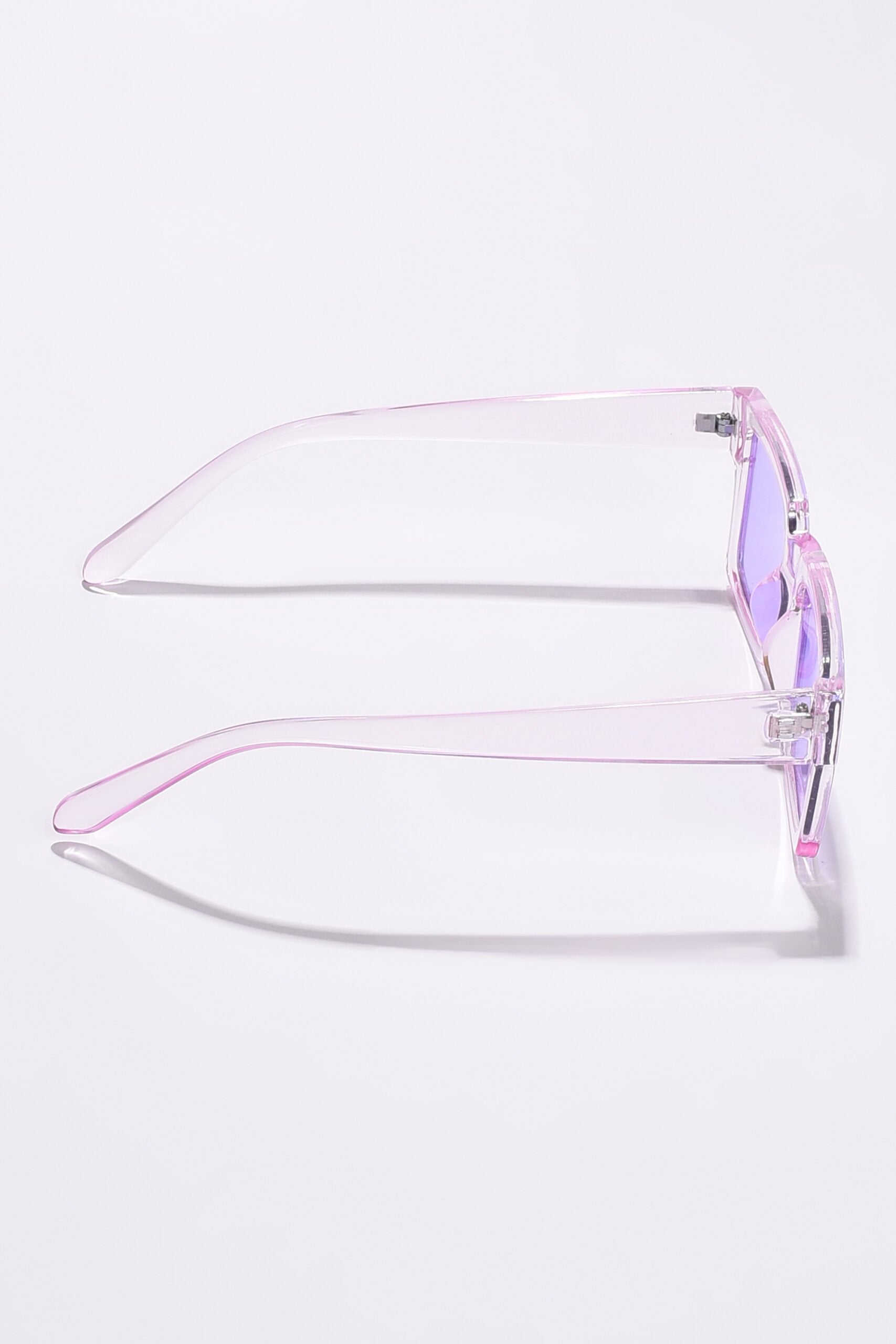 Women Purple Lens Purple Rectangle Sunglasses