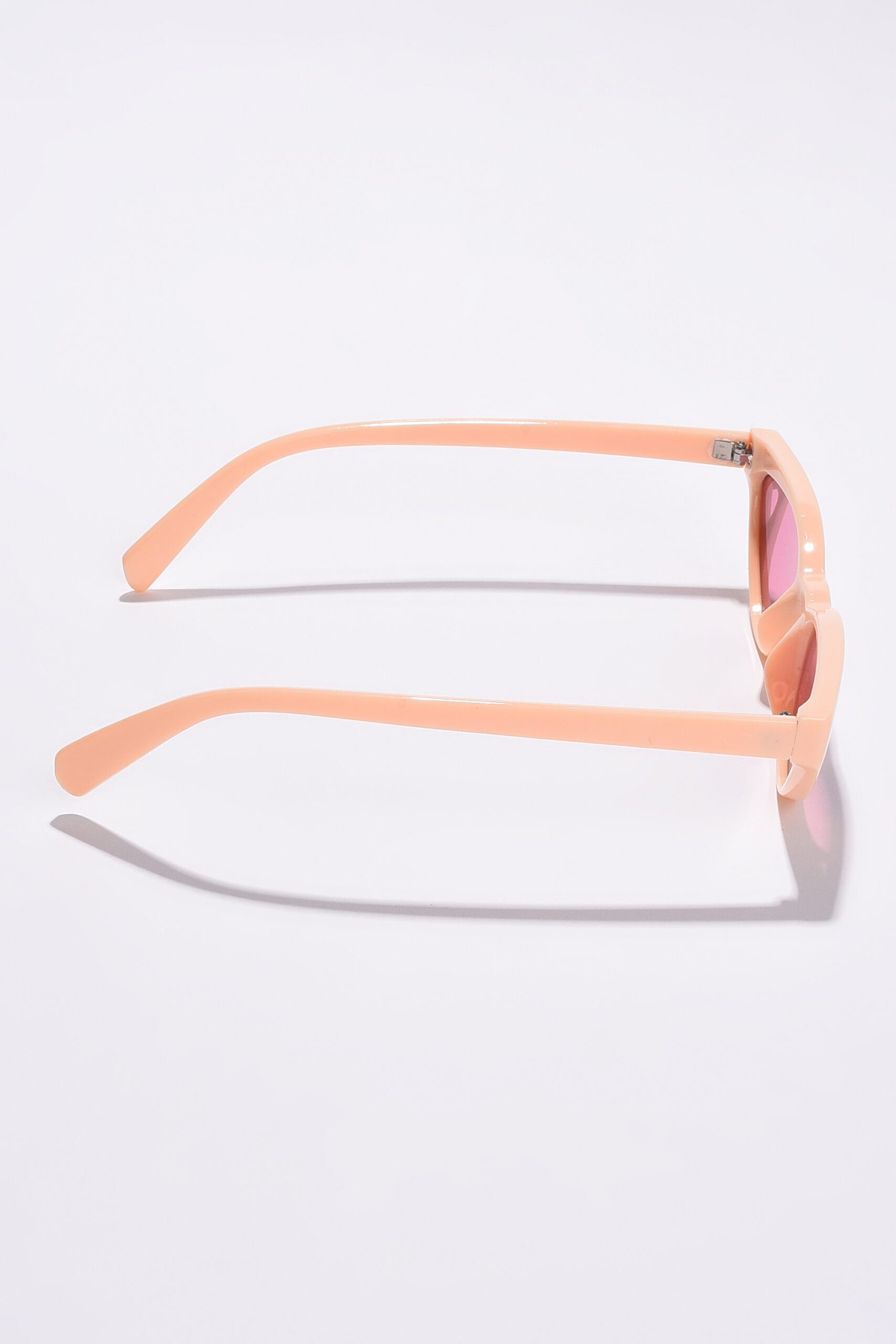 Women Pink Lens Red Cateye Sunglasses