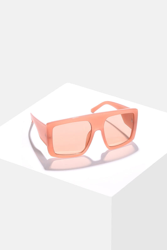 Women Orange Lens Orange Oversized Sunglasses