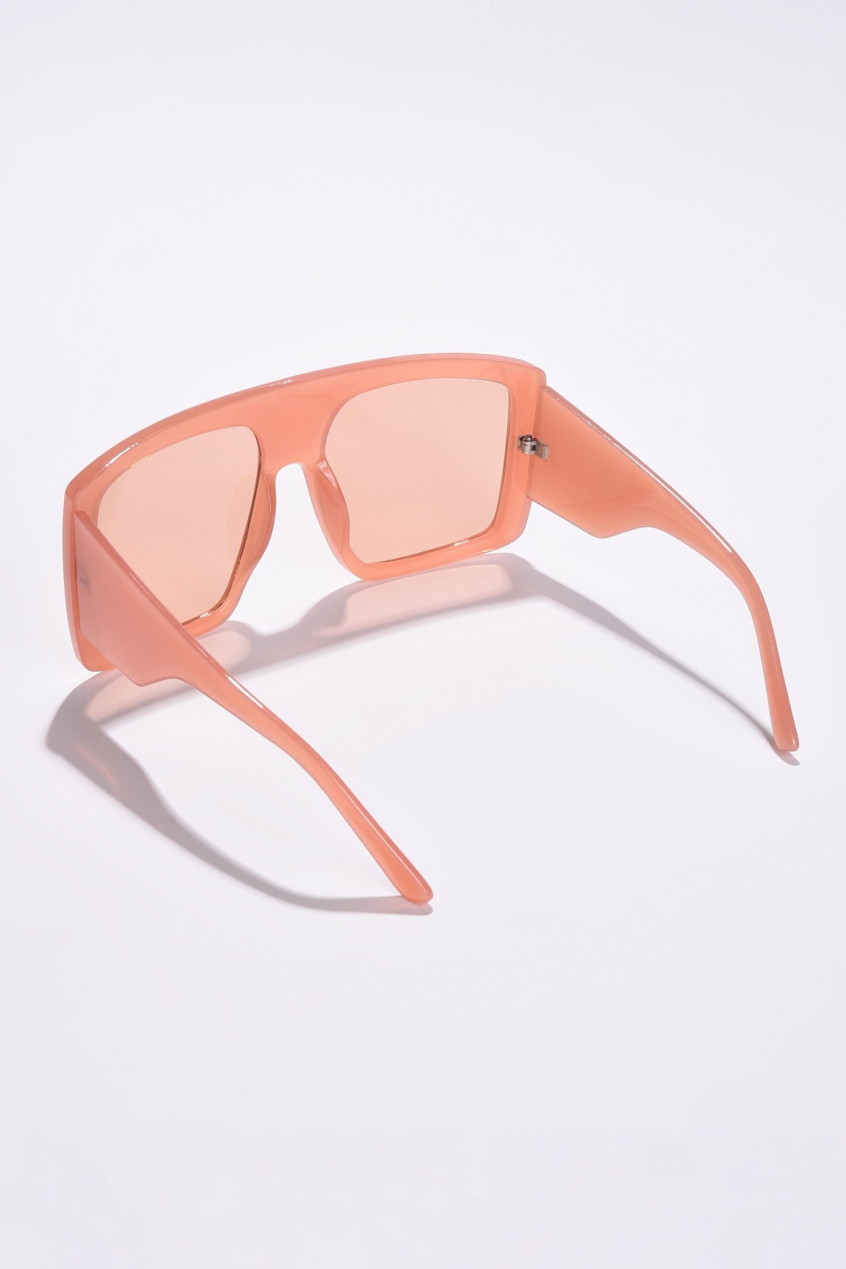 Women Orange Lens Orange Oversized Sunglasses