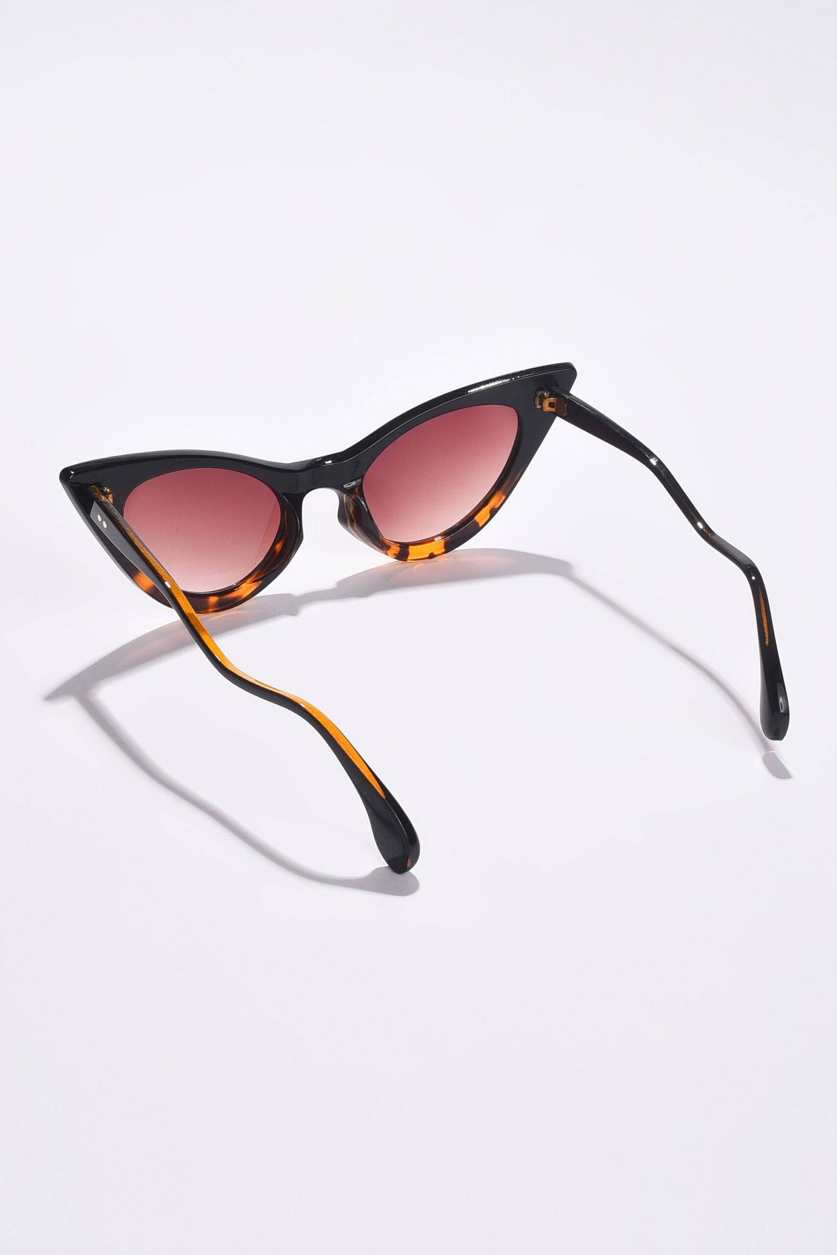 Women Brown Lens Brown Cateye Sunglasses