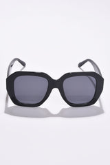 Women Black Lens Black Oversized Sunglasses