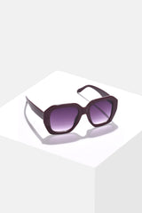 Women Black Lens Purple Wayfarer Sunglasses