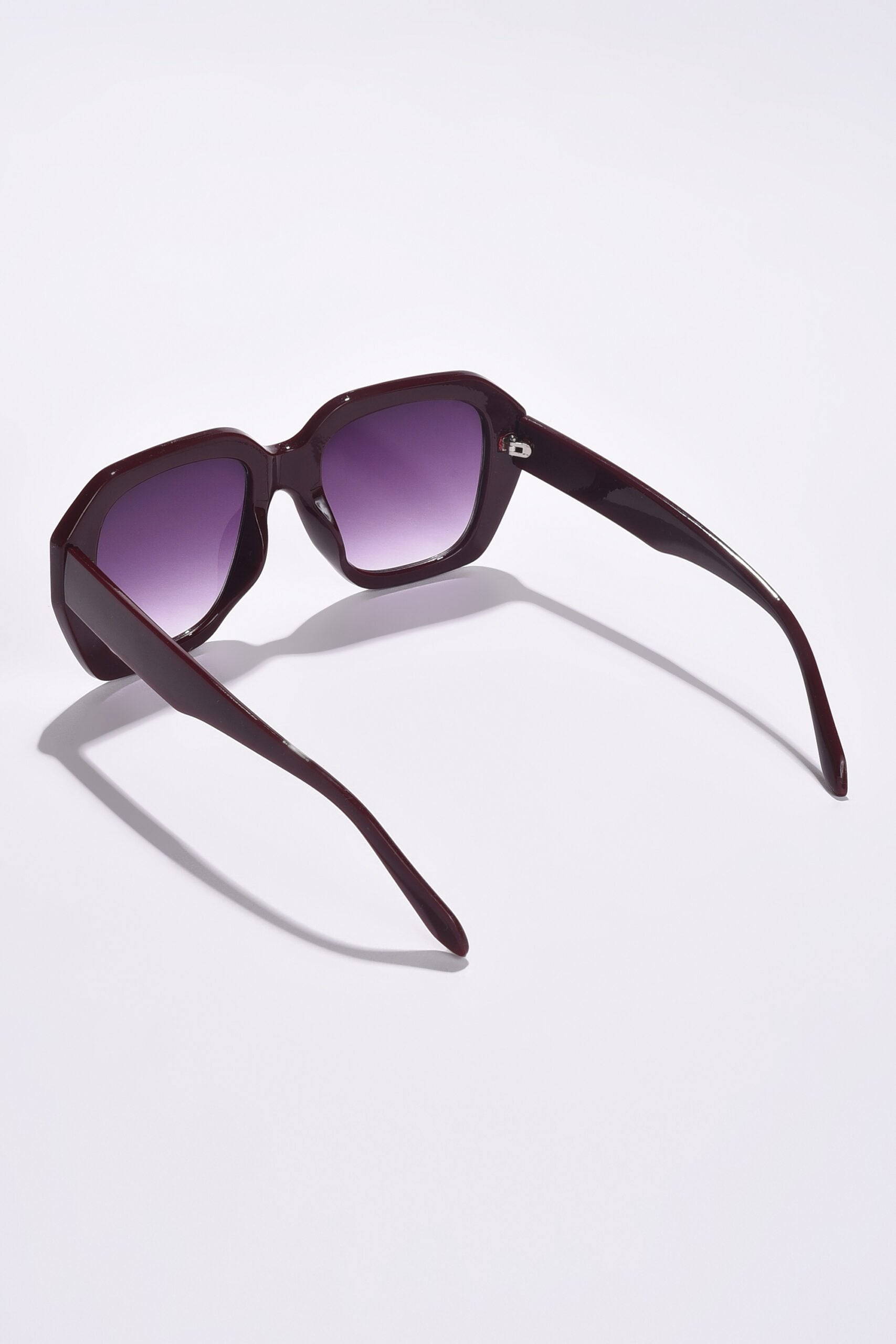 Women Black Lens Purple Wayfarer Sunglasses