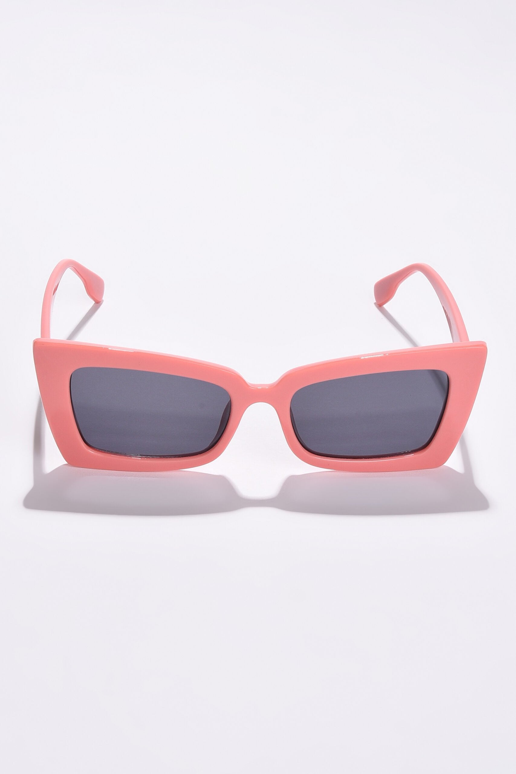 Women Black Lens Pink Butterfly Sunglasses