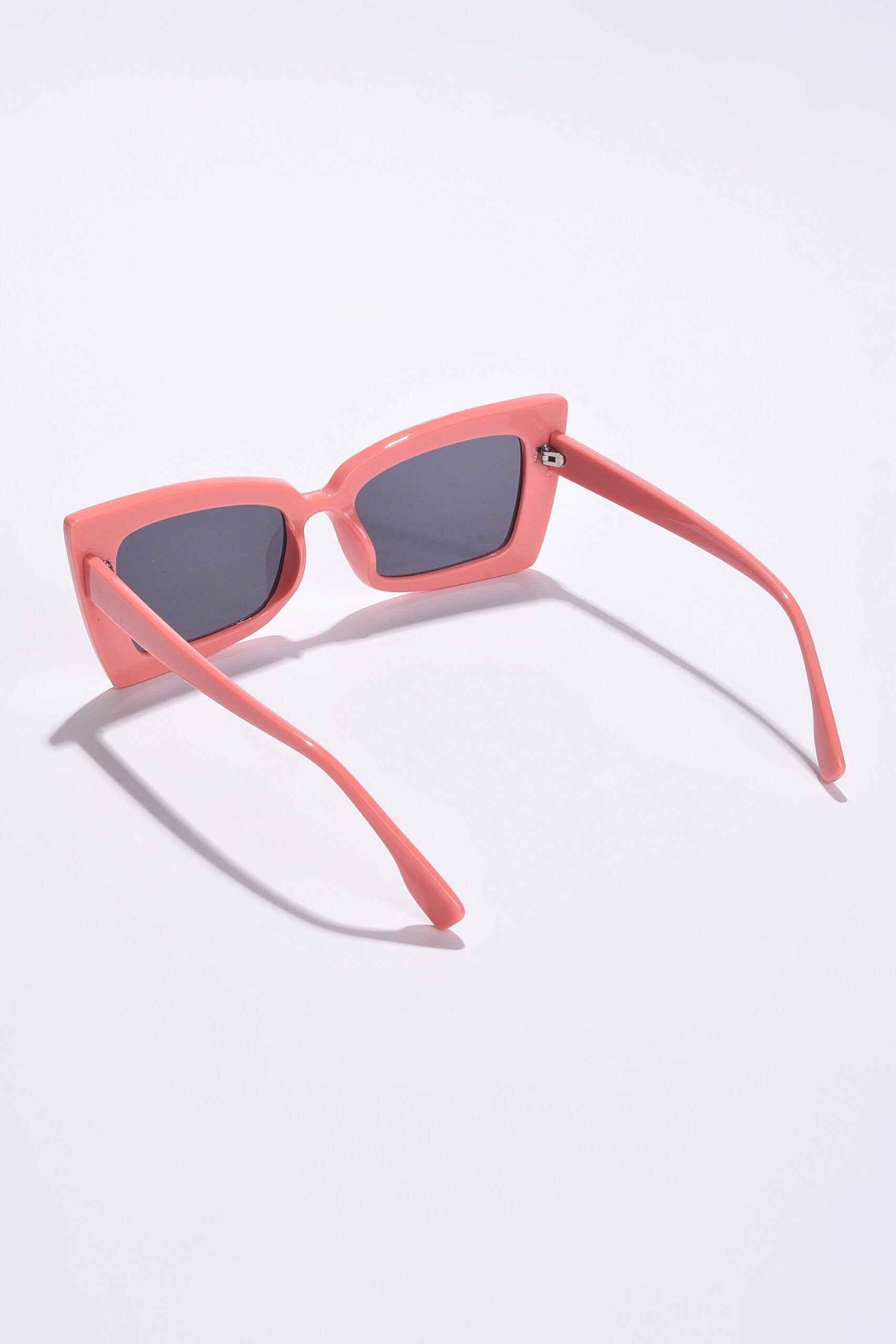 Women Black Lens Pink Butterfly Sunglasses