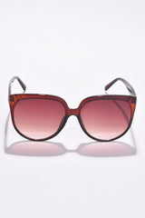 Women Brown Lens Brown Butterfly Sunglasses