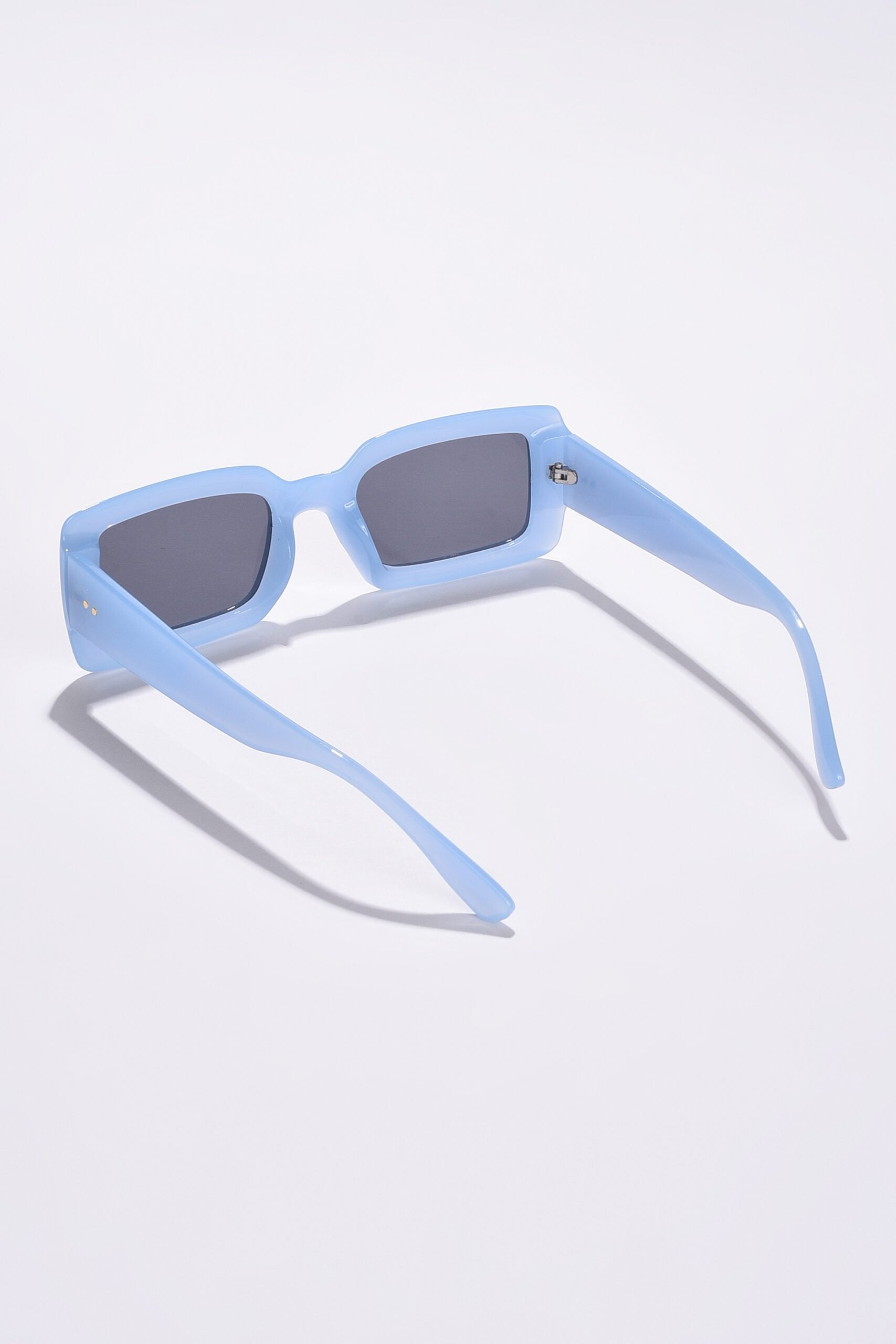 Women Black Lens Blue Wayfarer Sunglasses