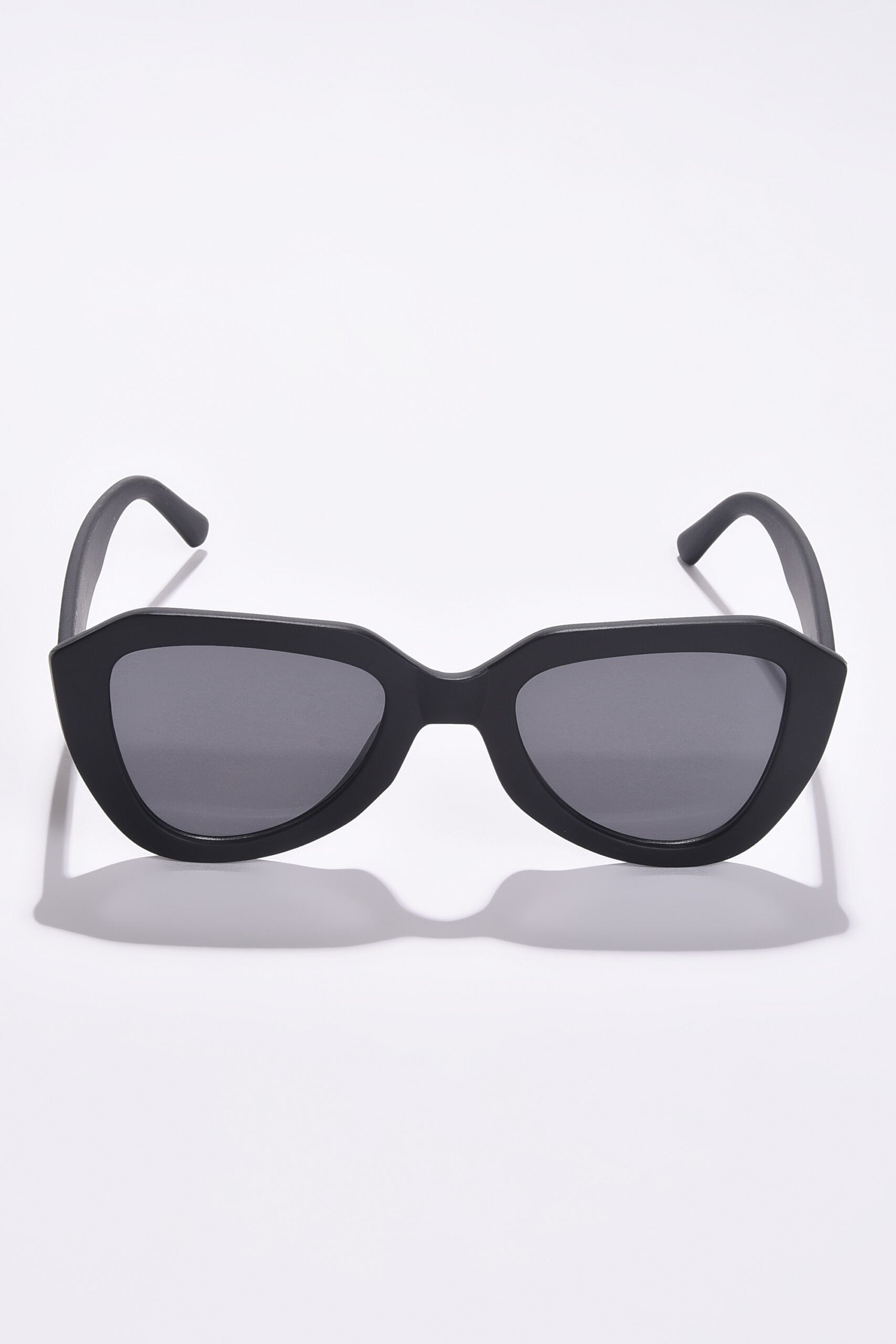 Women Black Lens Black Butterfly Sunglasses