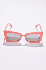 Women Black Lens Pink Butterfly Sunglasses