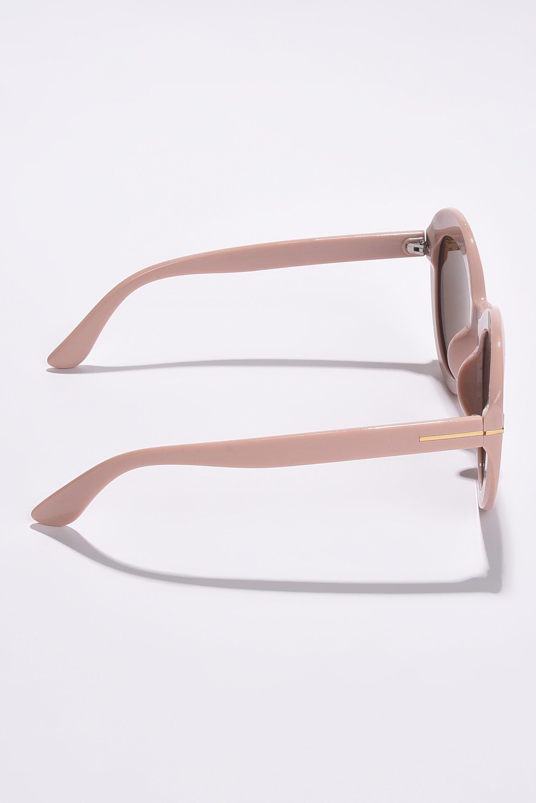 Women Brown Lens Brown Round Sunglasses