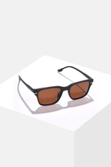 Women Brown Lens Black Butterfly Sunglasses