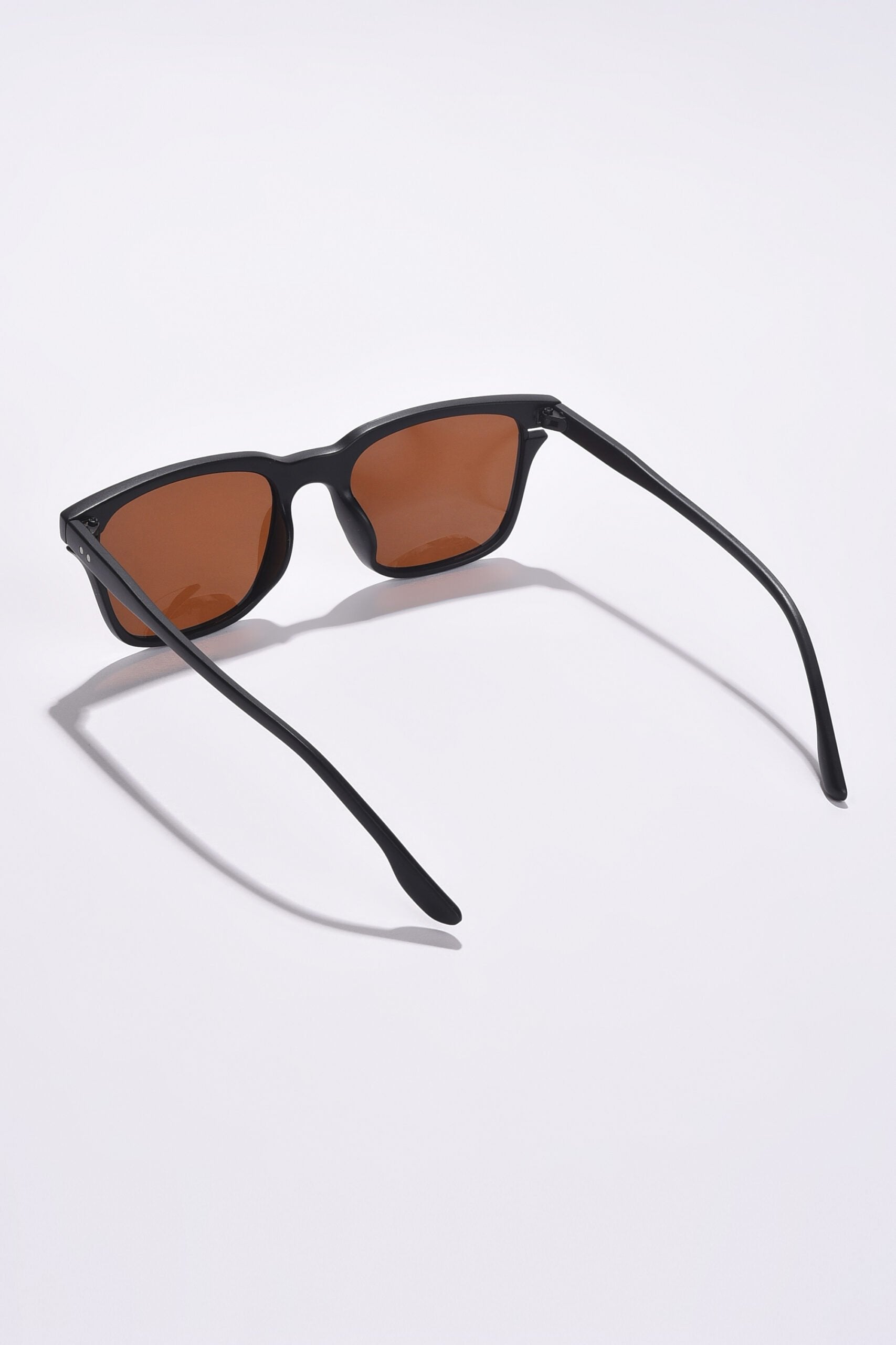 Women Brown Lens Black Butterfly Sunglasses