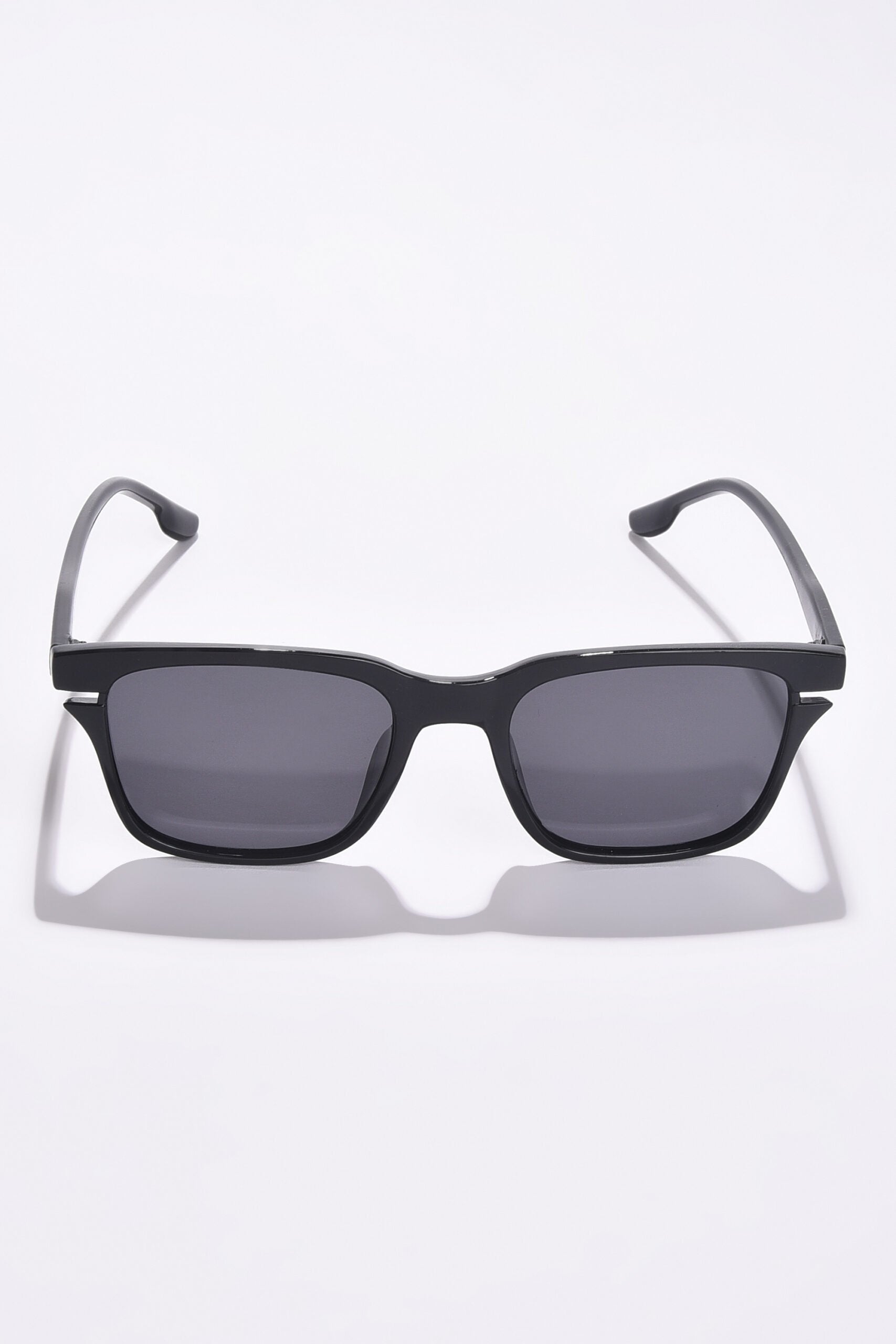 Women Black Lens Black Wayfarer Sunglasses