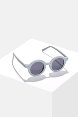 Women Grey Lens Silver-Toned Oval Sunglasses