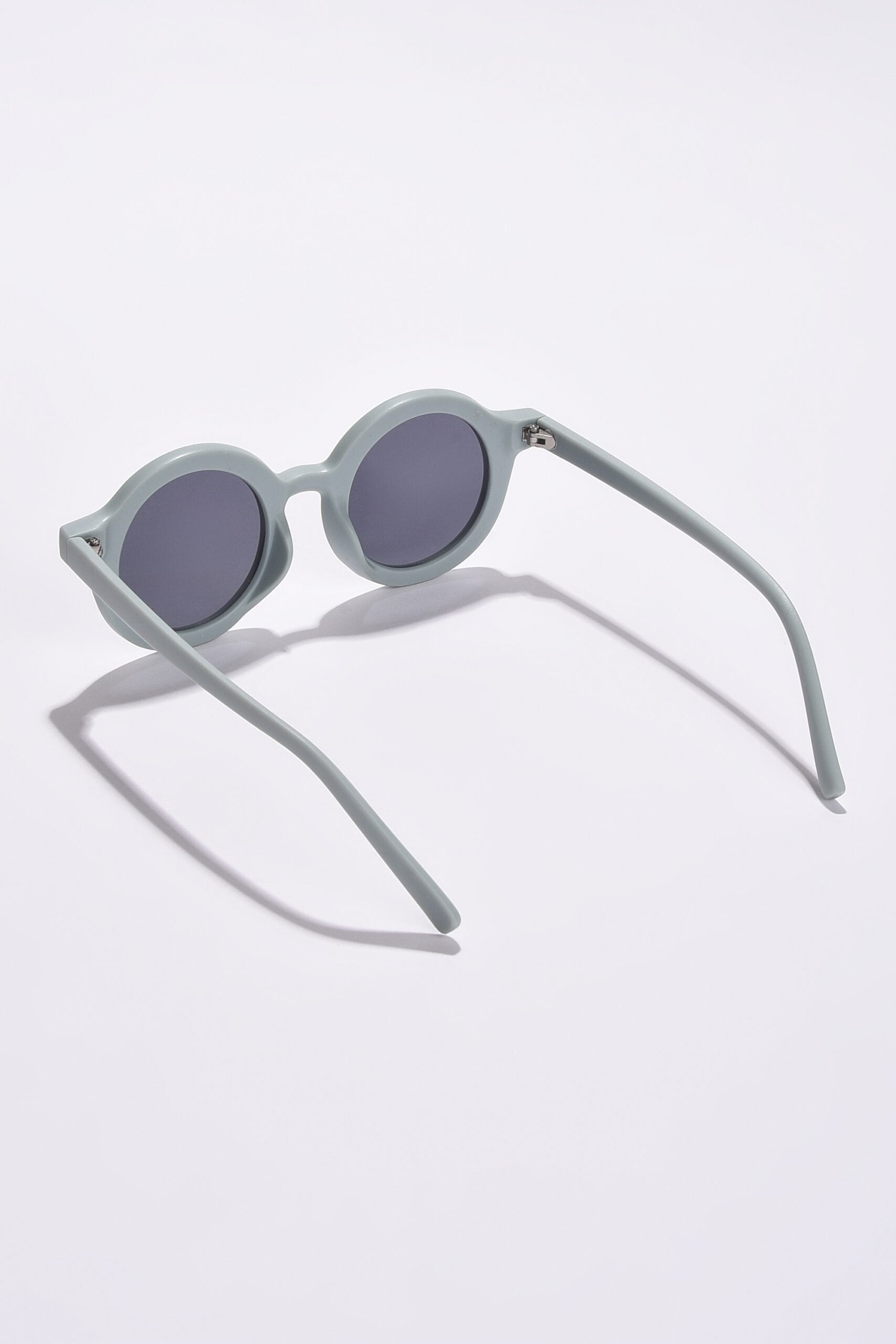 Women Grey Lens Silver-Toned Oval Sunglasses