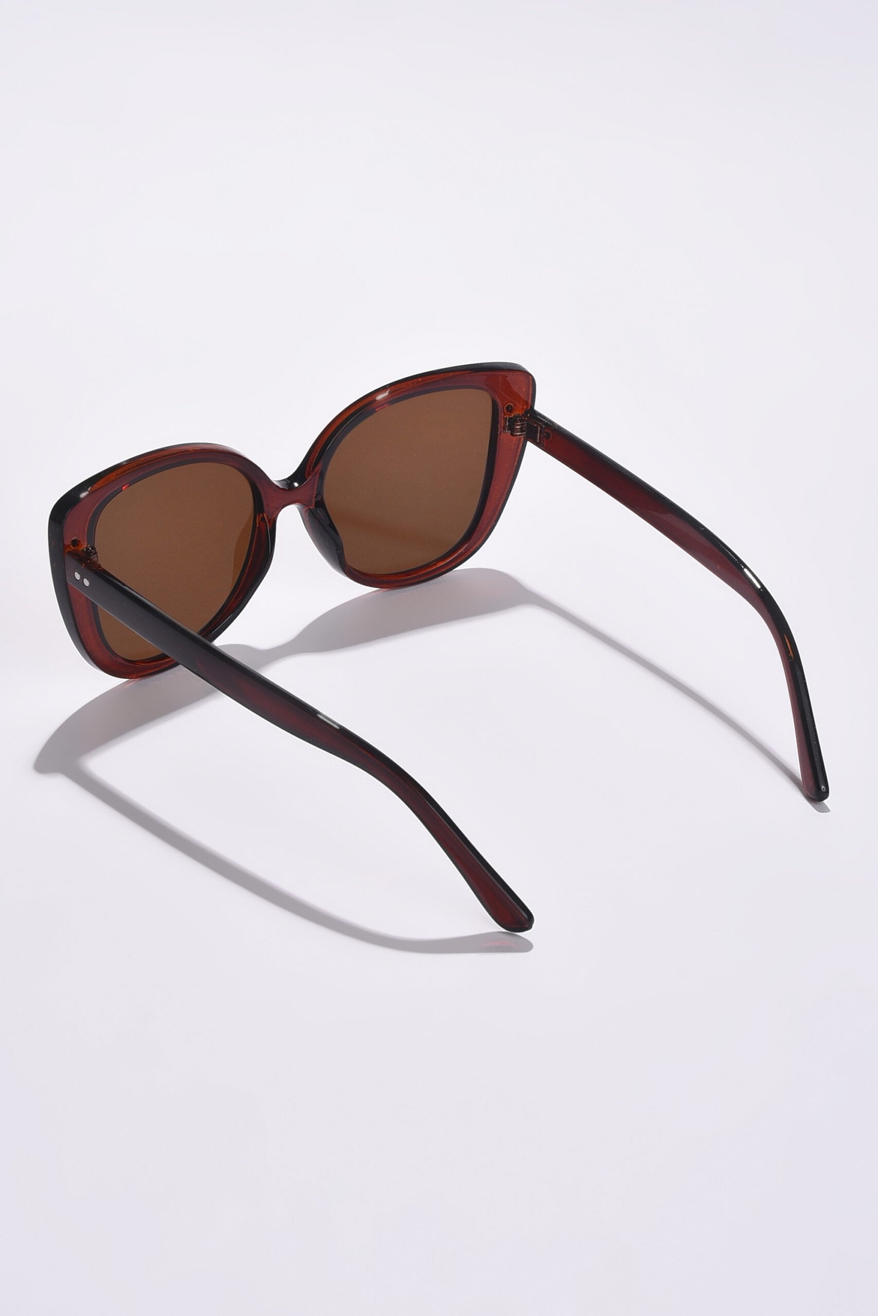 Women Brown Lens Brown Butterfly Sunglasses