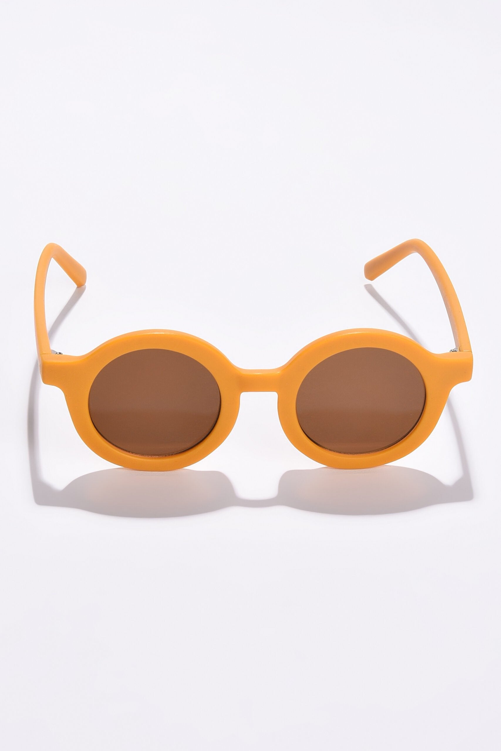 Women Orange Lens Orange Oval Sunglasses