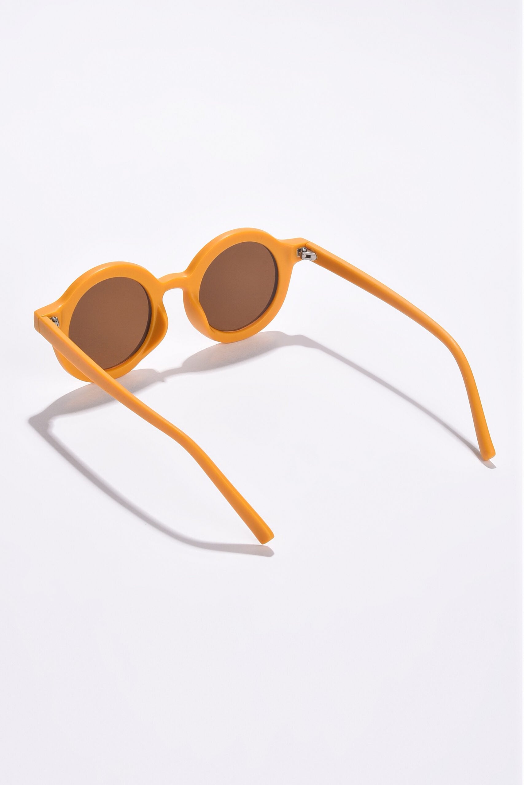 Women Orange Lens Orange Oval Sunglasses