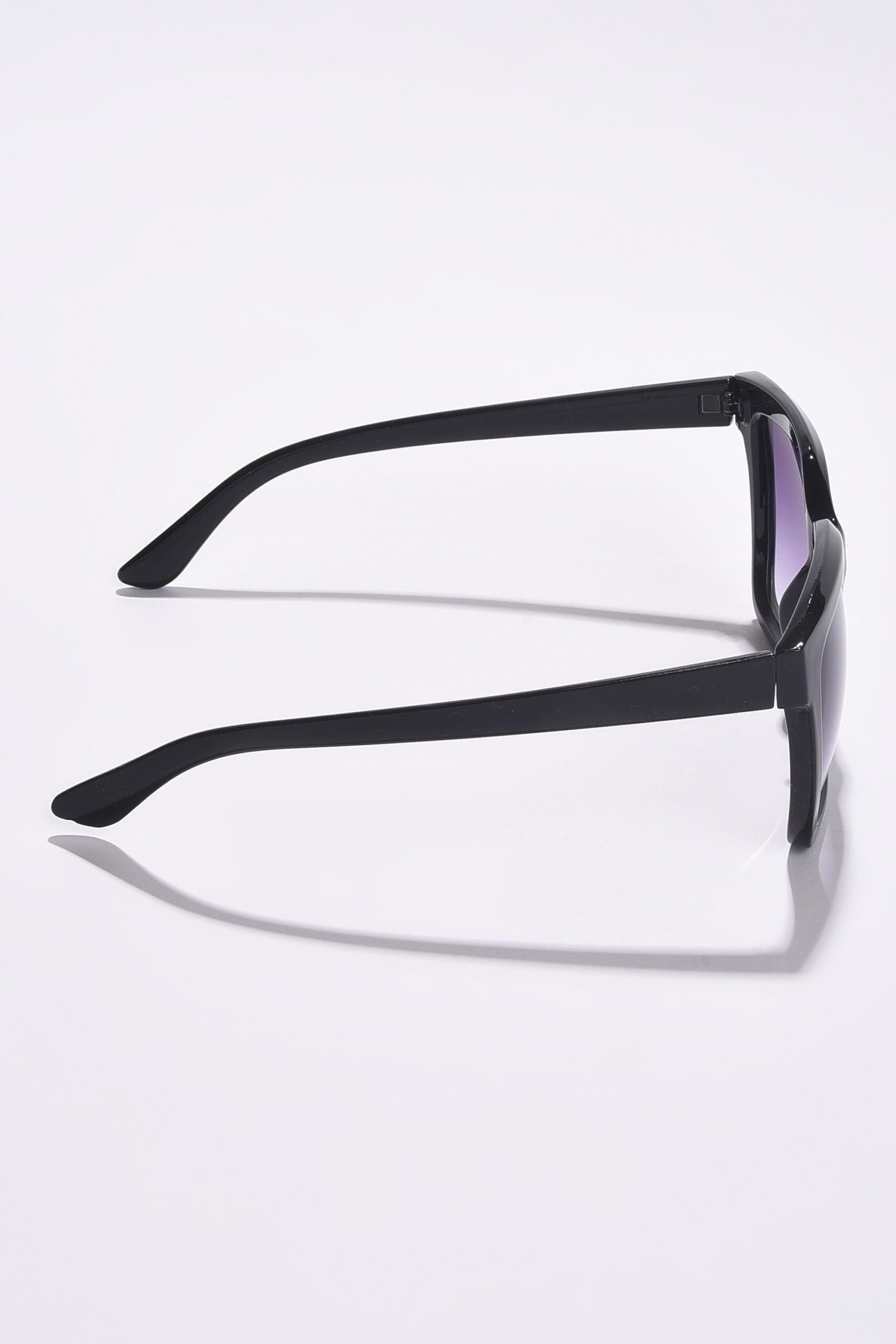 Women Purple Lens Black Butterfly Sunglasses