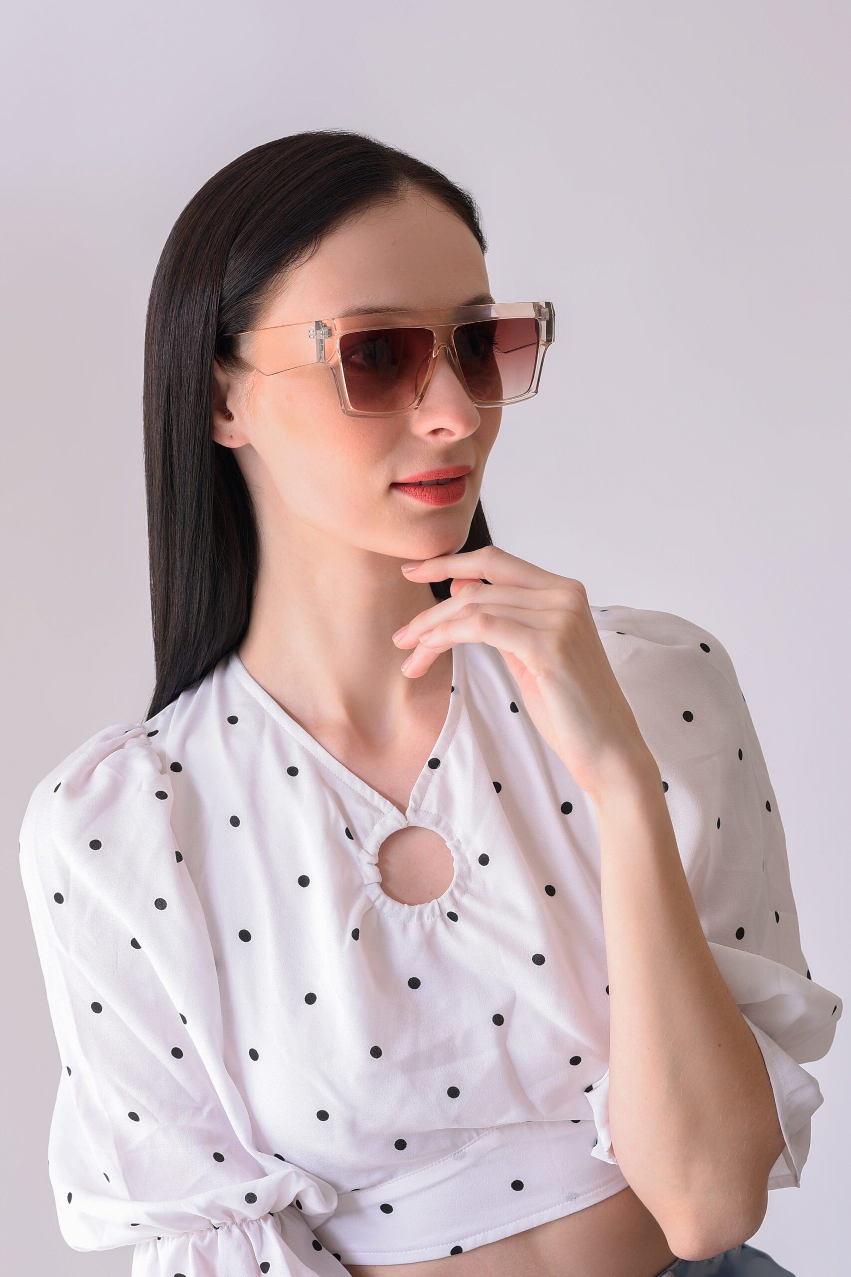 Women Brown Lens Brown Oversized Sunglasses