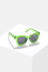 Women Black Lens Green Butterfly Sunglasses