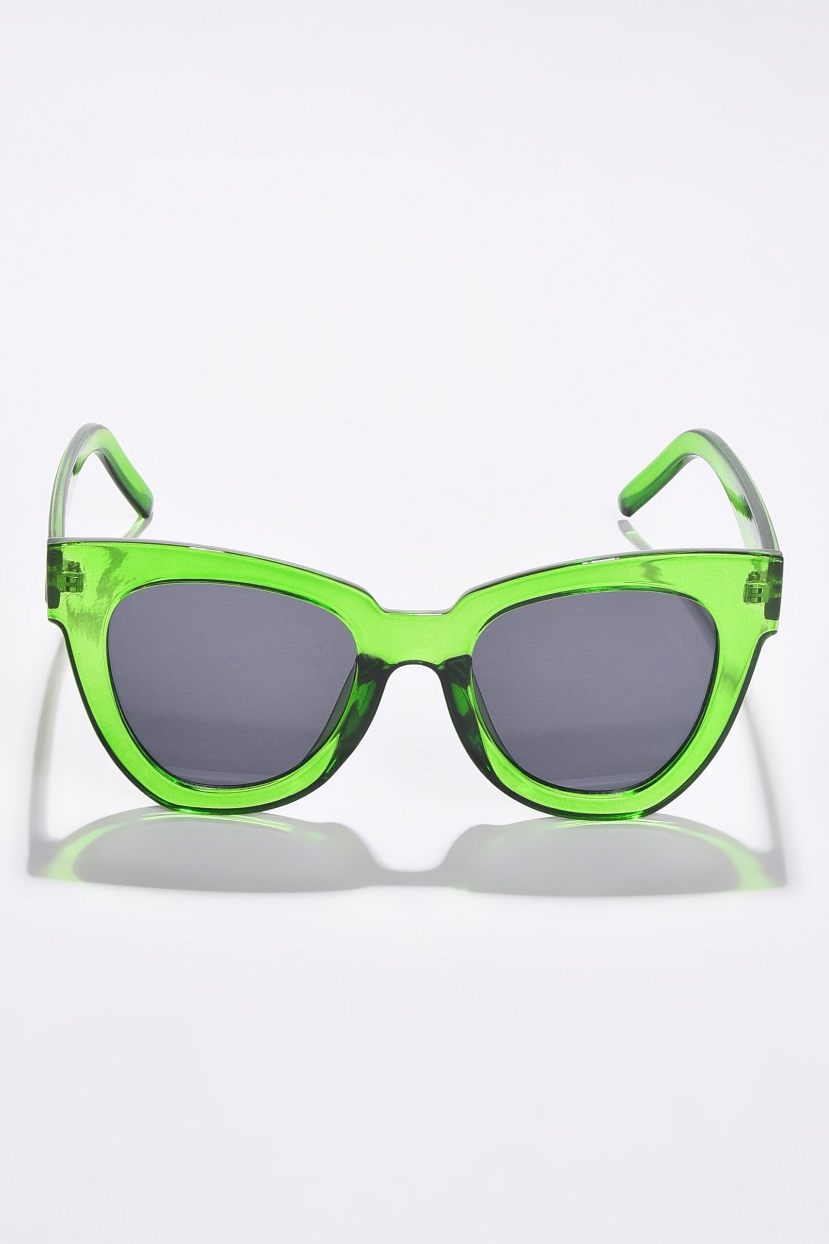 Women Black Lens Green Butterfly Sunglasses