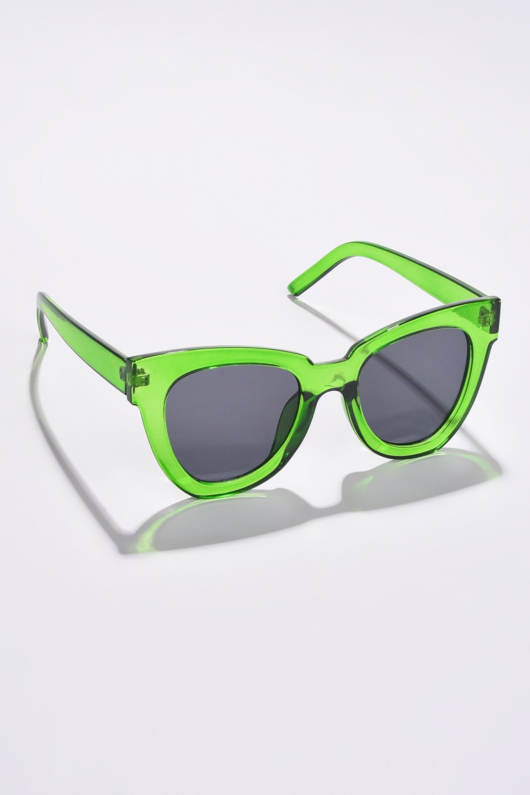 Women Black Lens Green Butterfly Sunglasses