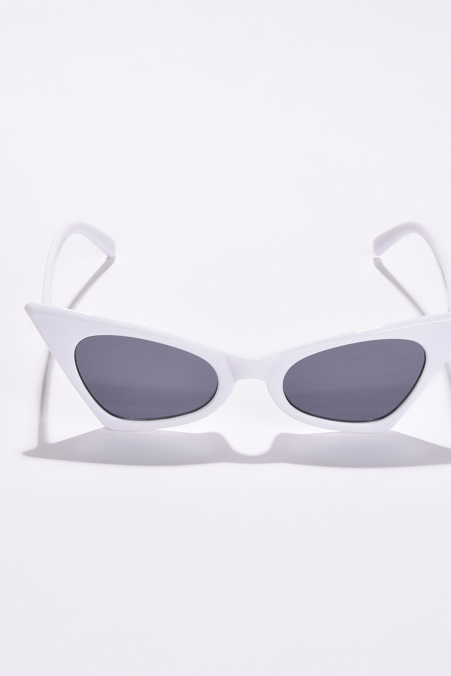 Women Black Lens White Other Sunglasses