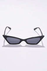 Women Black Lens Black Cateye Sunglasses