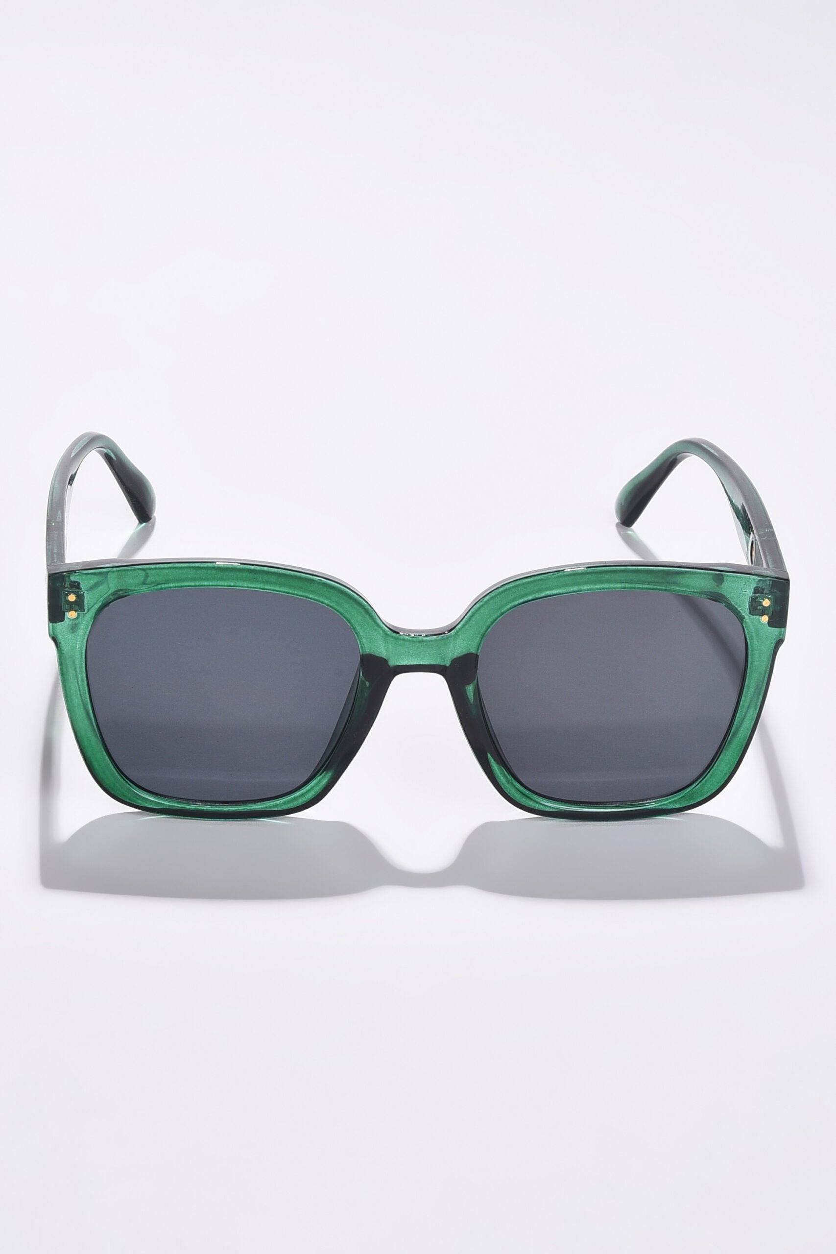 Women Black Lens Green Butterfly Sunglasses