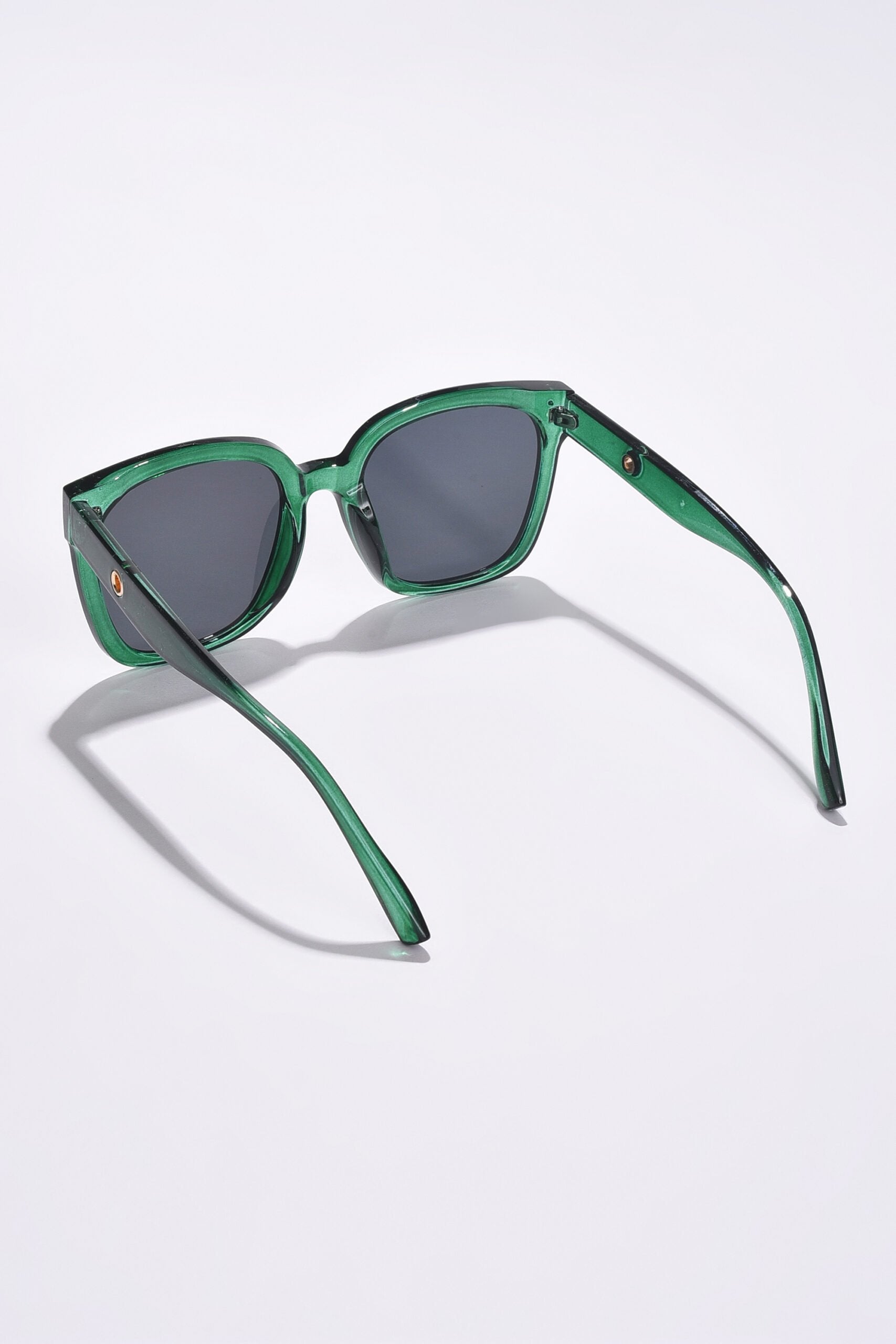 Women Black Lens Green Butterfly Sunglasses