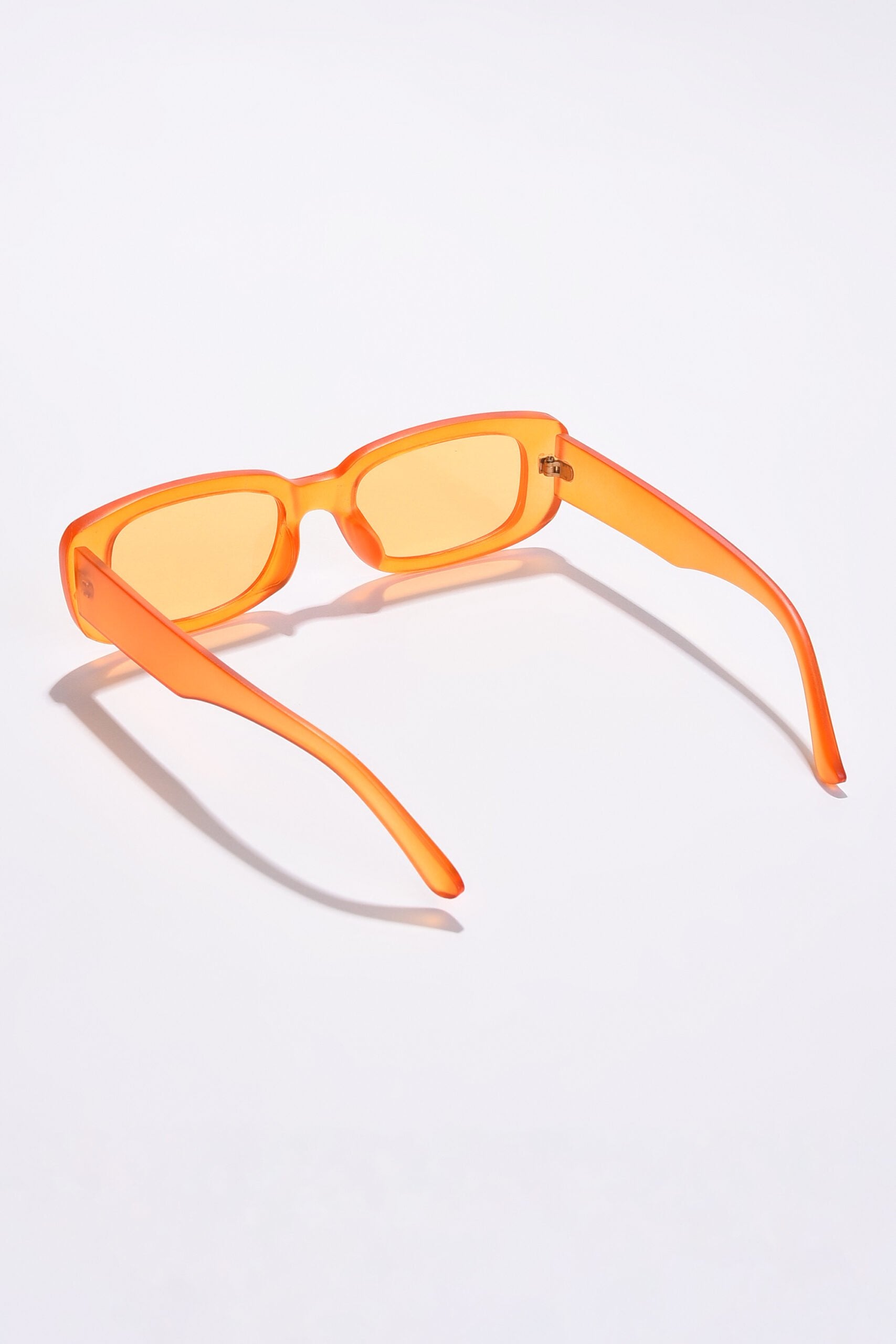 Women Orange Lens Orange Rectangle Sunglasses