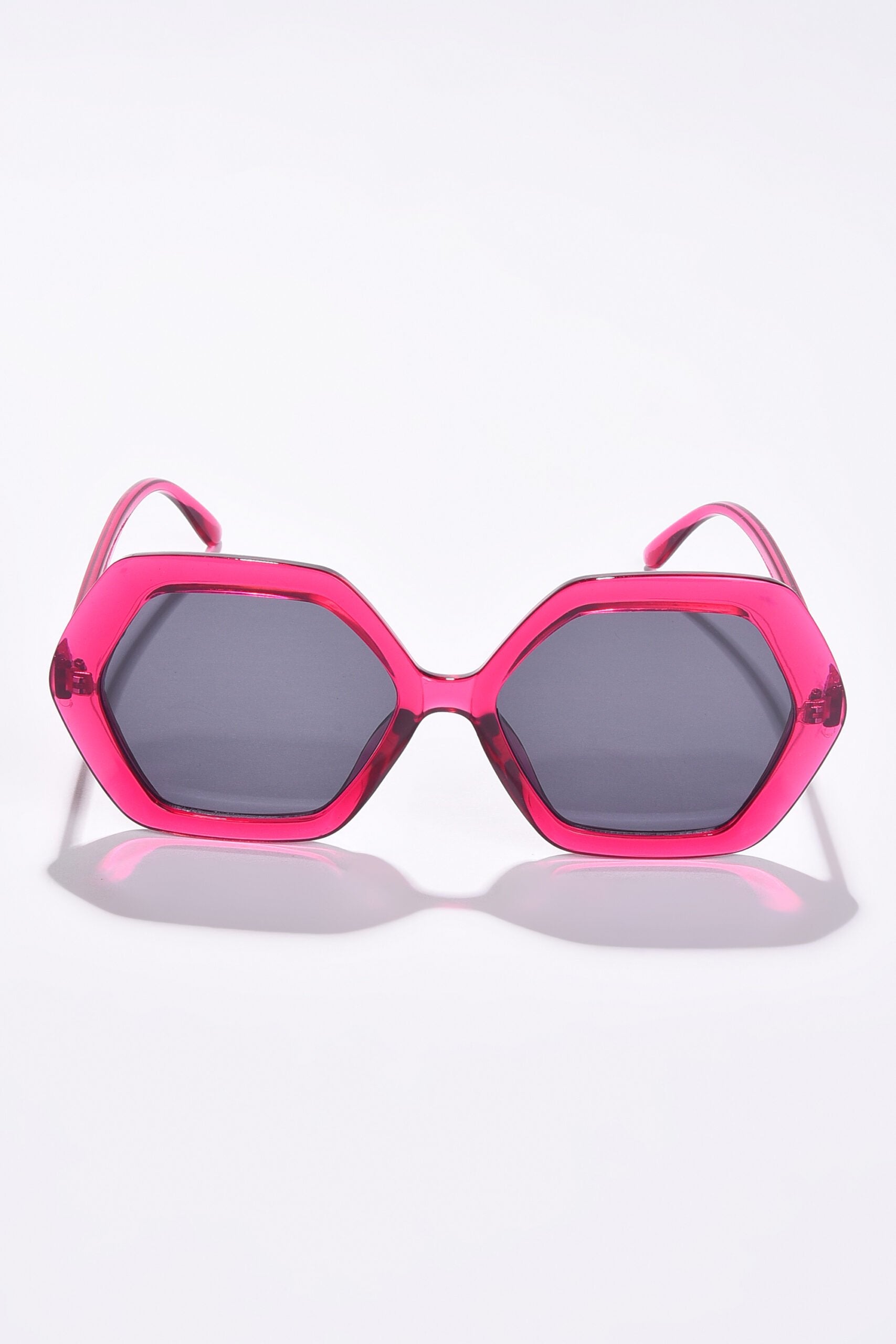 Women Black Lens Pink Wayfarer Sunglasses