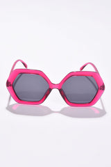 Women Black Lens Pink Wayfarer Sunglasses