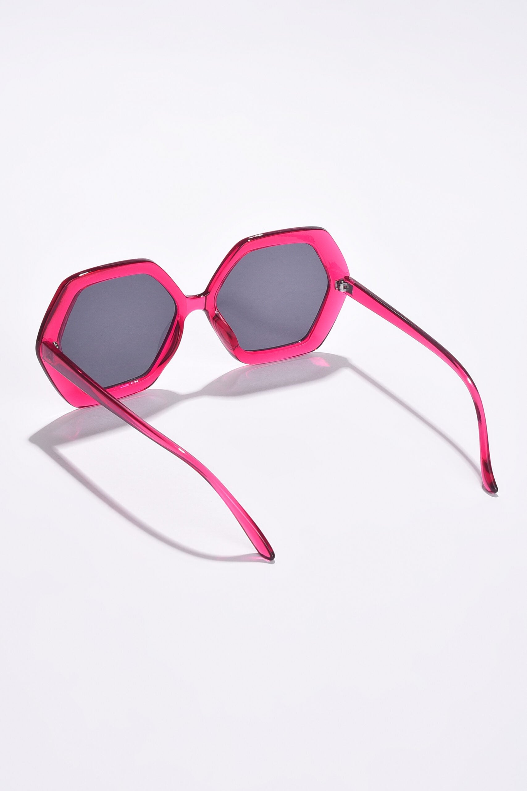 Women Black Lens Pink Wayfarer Sunglasses