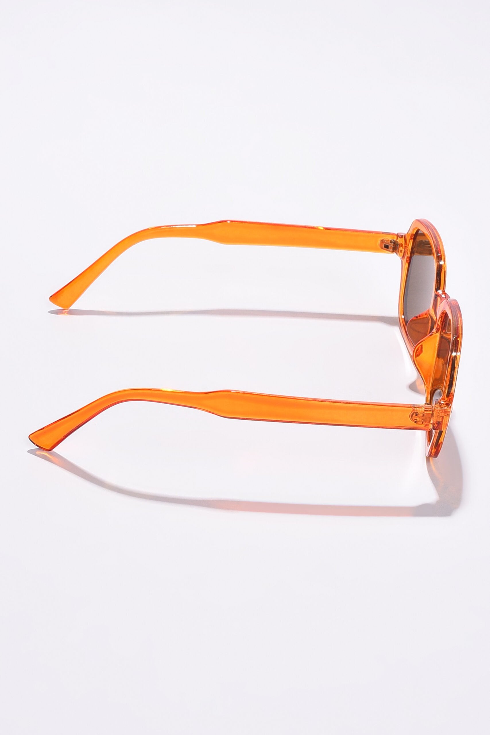 Women Brown Lens Orange Wayfarer Sunglasses