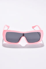 Women Black Lens Pink Wayfarer Sunglasses