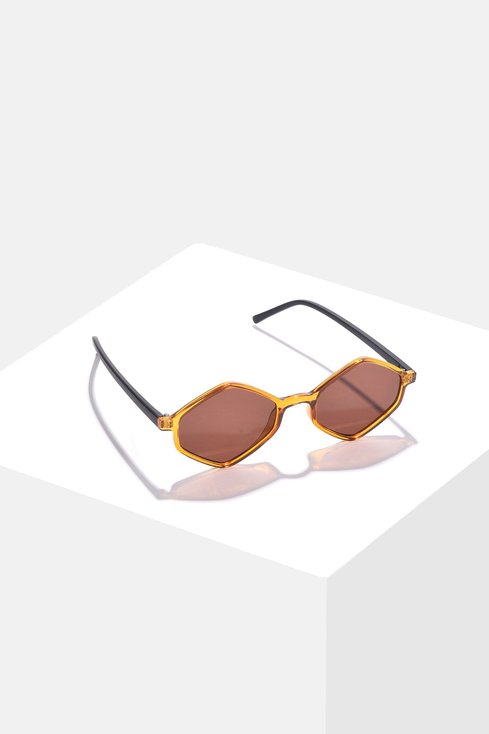 Women Brown Lens Yellow Other Sunglasses