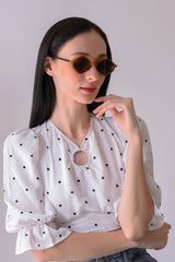 Women Brown Lens Yellow Other Sunglasses