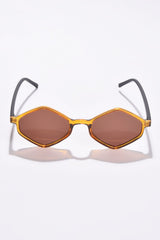 Women Brown Lens Yellow Other Sunglasses