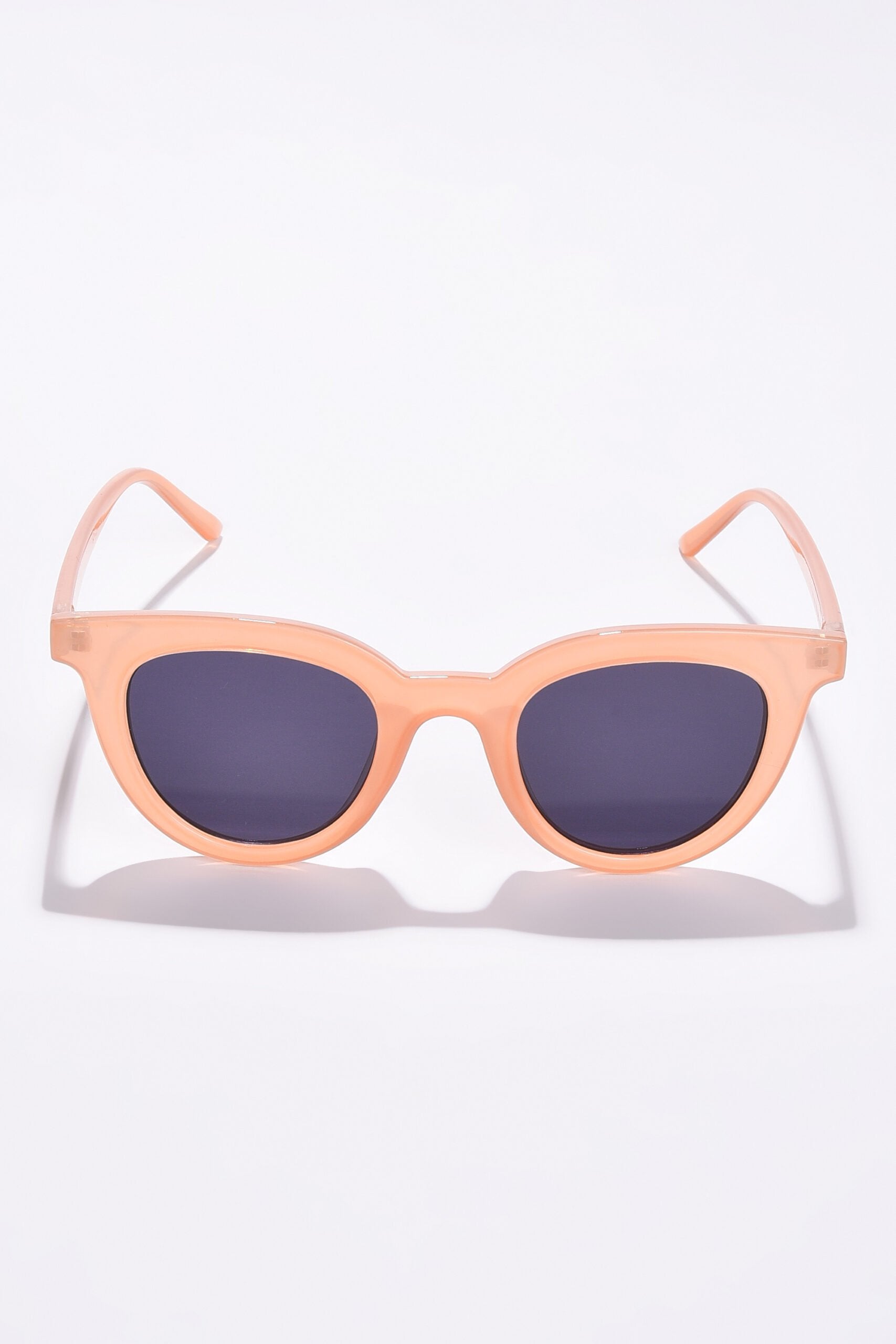 Women Black Lens Pink Cateye Sunglasses