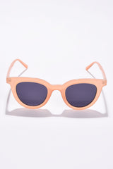 Women Black Lens Pink Cateye Sunglasses