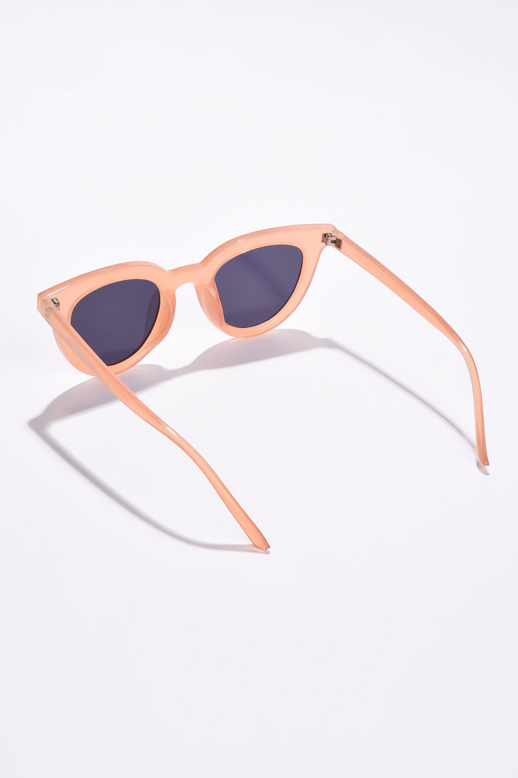 Women Black Lens Pink Cateye Sunglasses