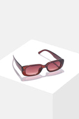 Women Brown Lens Brown Rectangle Sunglasses