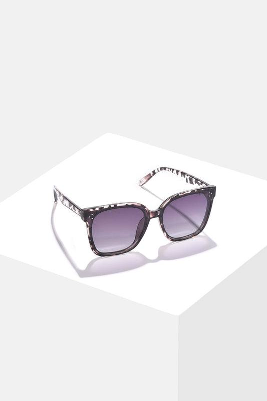 Women Black Lens Purple Butterfly Sunglasses