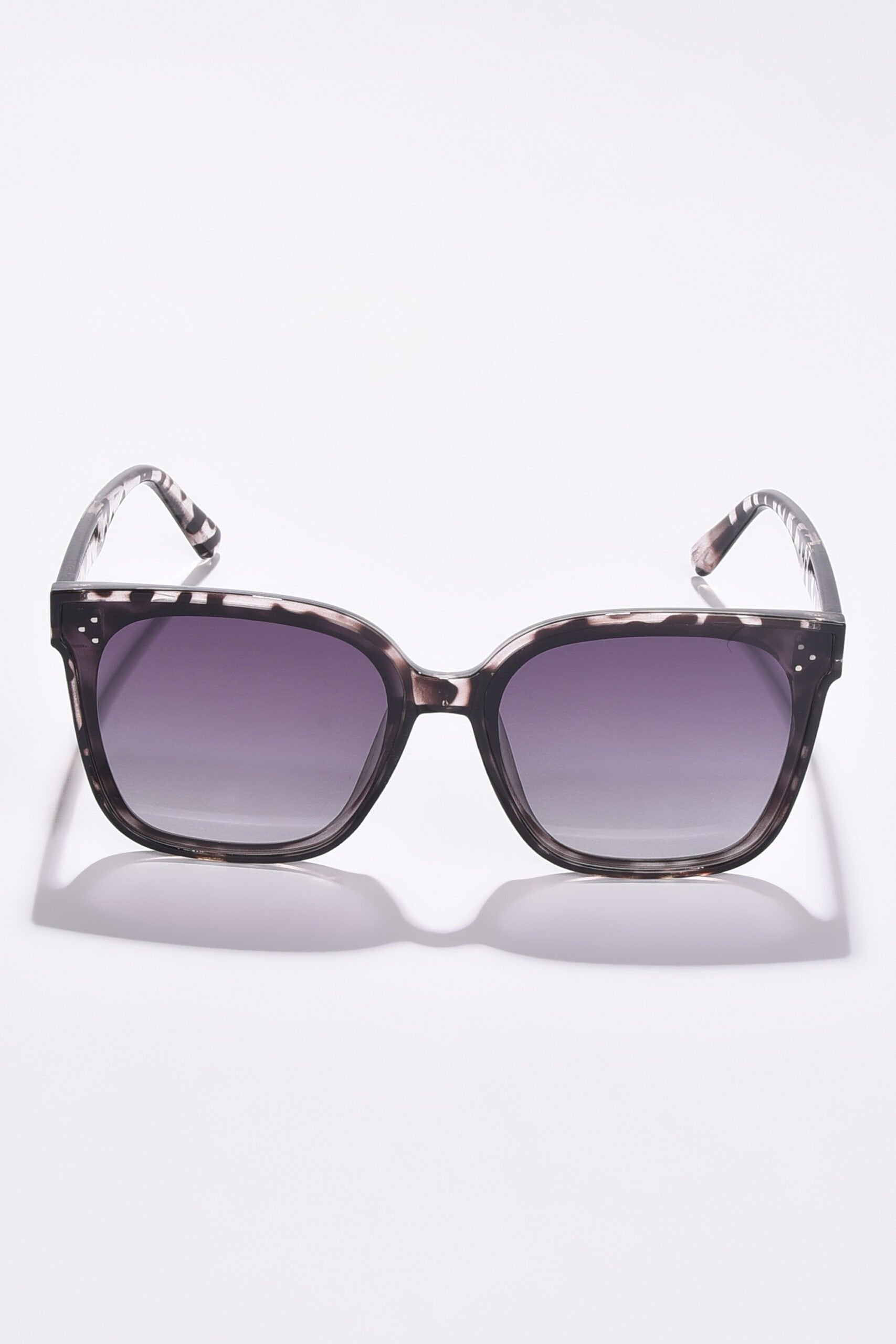 Women Black Lens Purple Butterfly Sunglasses