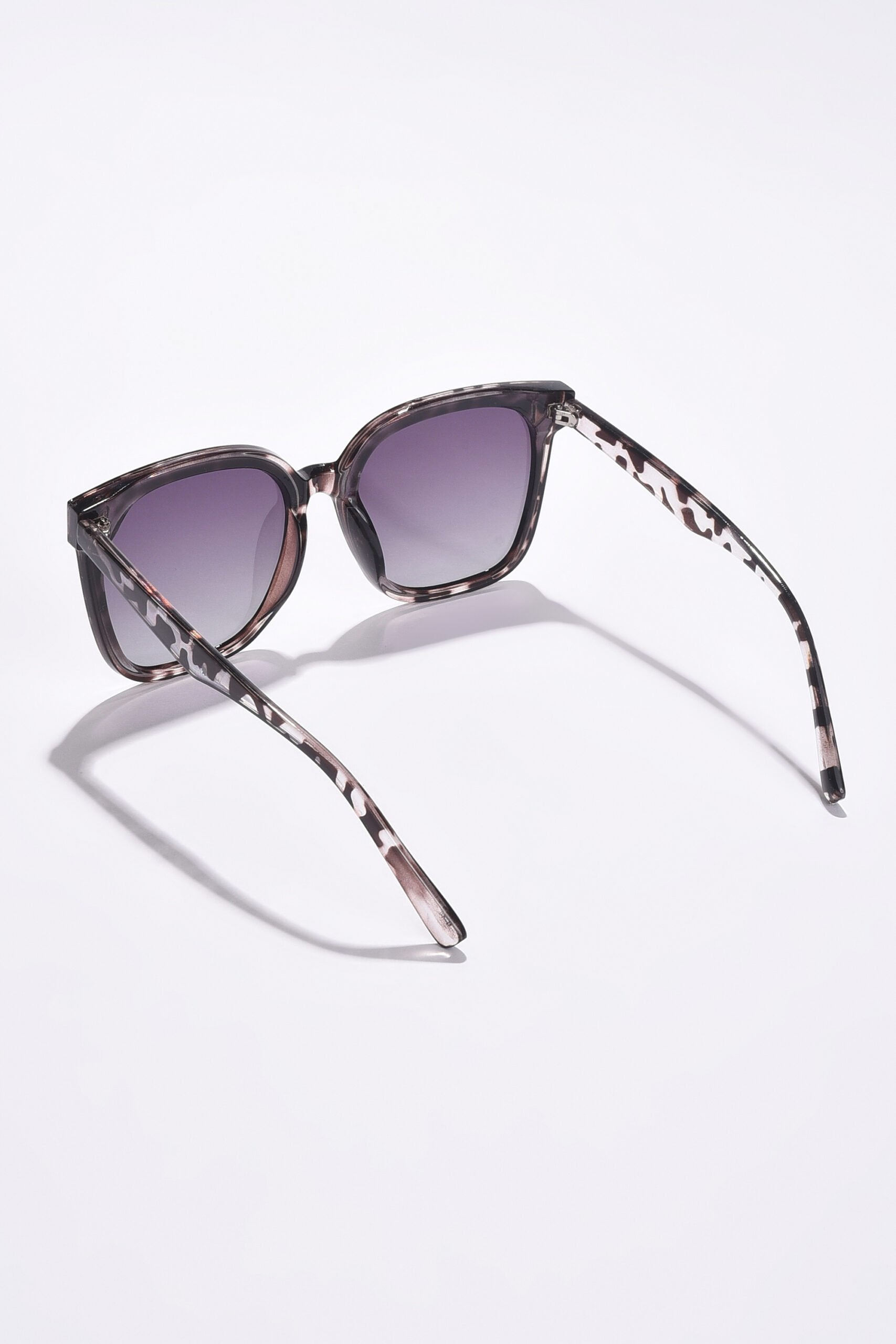 Women Black Lens Purple Butterfly Sunglasses