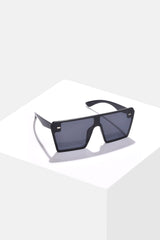 Women Black Lens Black Oversized Sunglasses